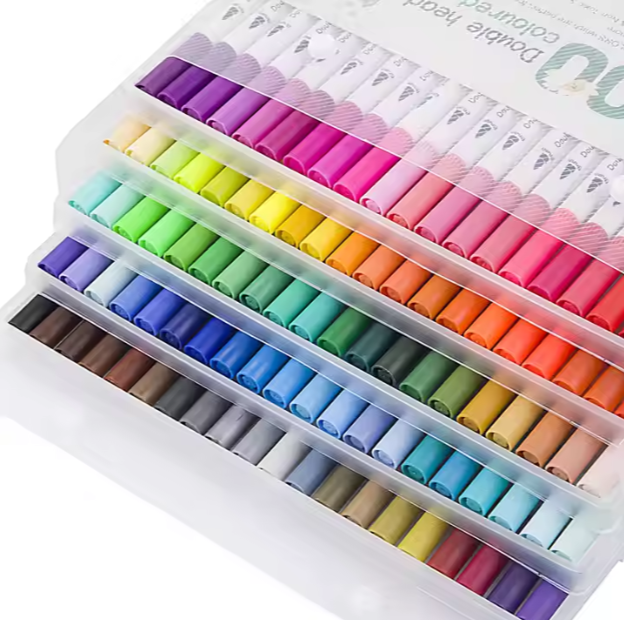 Double-headed Mark pen soft head 12 24 36 colors fineliner watercolor pen