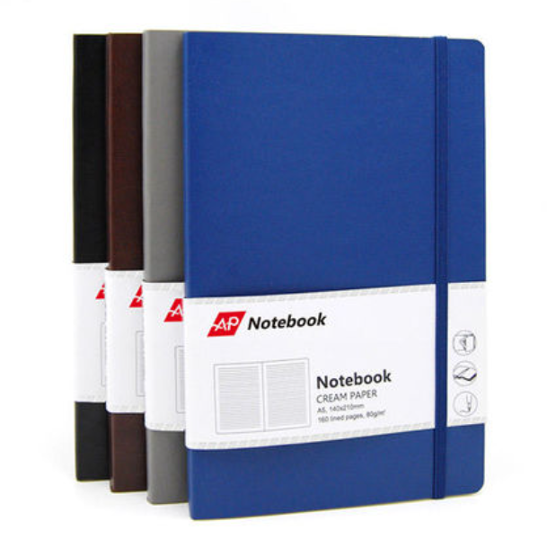Personalized Cheap Supplies Leather Cover Sewing Emotion Logo Custom Journals Stationery Notebook
