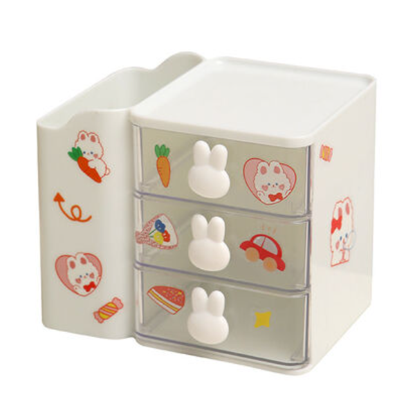 Promotional Wholesale Hot-sale Multi-functional 3-Layer Drawer Storage Box Desktop Organizer
