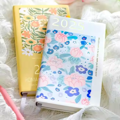2025 A6 Ledger High-Appearance Level Agenda Book Portable Weekly Planner Calendar Notebook for Work Study Promotional Notebook 